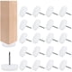 thumbnail image 1 of Deslizadores elegantes para muebles, reducción de ruido para sus pisos de madera, protectores de patas de mesa de plástico con fondo liso y clavos de metal, deslizadores para muebles con clavos, 1 of 5