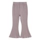 thumbnail image 1 of Odeerbi 1-9 Años Niñas Mallas de Punto Elástico Pantalones Acampanados Pantalones Elasticidad Dulce Pantalones, 1 of 5