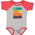 thumbnail image 3 of Inktastic Woodworking Eat Sleep Woodwork Repeat Boys or Girls Baby Bodysuit, 3 of 5