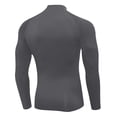 thumbnail image 5 of SUYIDA Men's Ice Silk Mesh Zip Top, Long Sleeve Breathable Athletic Tee, Quick Dry Comfortable Fit Shirt, 5 of 6