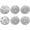 White, variant on Champion Sports 9" Regulation Size Hollow Plastic Baseballs – Lightweight, Durable Practice Balls for All Ages – White – Pack of 6