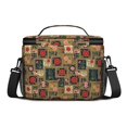 thumbnail image 3 of Lunch Box Pioneer Flower Floral Print Pattern Insulated Lunch Bag for Women Men,Medium Leakproof Lunchbox Cooler Bag Adjustable Strap,10 X 6.7 X 8 Inches, 3 of 6