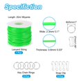 thumbnail image 2 of Uxcell Kit de Lanière, Cordon de Laçage avec Accessoires, Vert, 2 of 6