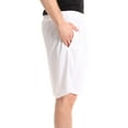 thumbnail image 2 of At The Buzzer Mens Athletic Shorts 77927-BLK-S (Large, White), 2 of 3