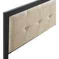 thumbnail image 2 of MOD-6174I Teagan Tufted Fabric Full Headboard in Black Beige, 2 of 2