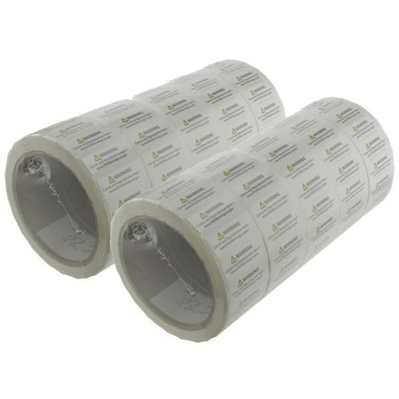 Proposition 65 Truncated Warning Labels, 0.5 Inch by 1.5 Inch | 10,000 Count