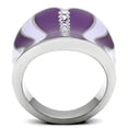 thumbnail image 3 of IP Black(Ion Plating) Stainless Steel Earrings with Synthetic Synthetic Glass in Siam for Women Siam Stone Color Style TK2626, 3 of 4