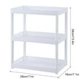 thumbnail image 3 of Billuyoard Organizar la cocina, práctico y elegante, estante debajo del fregadero, gabinete de almacenamiento para fregadero, trucos de cocina Almacenamiento y organización del hogar Blanco 3 capas, 3 of 6