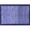 thumbnail image 1 of Ahgly Company Machine Washable Indoor Rectangle Abstract Blue Modern Area Rugs, 4' x 6', 1 of 4