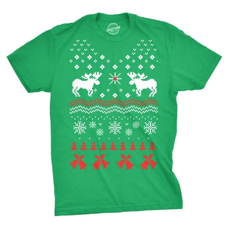 Reindeer Bells T Shirt ugly Christmas Sweater T Shirt Reindeer ugly ...