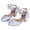 Silver-07, variant on Girls Dress Shoes – Glitter Low Heels Pumps, Bowknot Ankle Straps, Closed Toe Flower Girl Wedding Party Princess Shoes