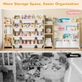 thumbnail image 6 of NEORIVER 4-in-1 Toy Storage Organizer for Kids – 12 Bins & 6 Shelves, Bookshelf and Toy Book Storage for Playroom, Bedroom, Nursery, 6 of 8