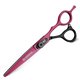 thumbnail image 3 of Juego de tijeras de peluquería de 15 cm (6 pulgadas), tijeras profesionales para cortar y entresacar, color rojo, con cuchillas de precisión., 3 of 5