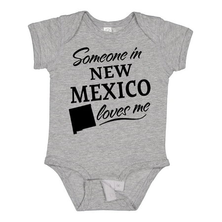 

Inktastic Someone in New Mexico Loves Me Gift Baby Boy or Baby Girl Bodysuit
