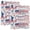Liberty 4th of July, variant on D-shaped Binder with 3 Ring - PVC Waterproof 1.5 Inch Binder with Clear Pocket, Light Green Easter Egg ,1 pack