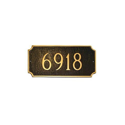 Montague Metal PCS-28E Estate Princeton Decorative Rectangular One Line Address Plaque... by Brand New