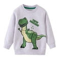 thumbnail image 2 of Sudadera con capucha de dinosaurio para niños y niñas, ropa para otoño y primavera, camisetas deportivas para bebés muy vendidas, 2 of 5