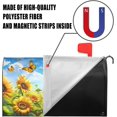 thumbnail image 4 of Flying Butterflies and Sunflowers Mailbox Covers Magnetic Standard Size,Spring Summer Floral Magnetic Mailbox Covers Mailbox Wraps Post Letter Box Cover for Holiday Outside Yard Decor 18"x21", 4 of 6
