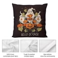thumbnail image 4 of Funda de almohada de Halloween con diseño divertido y decorativo de felpa corta de 18 x 18 pulgadas, cojín para sofá cama de 18 x 18 pulgadas, 4 of 5