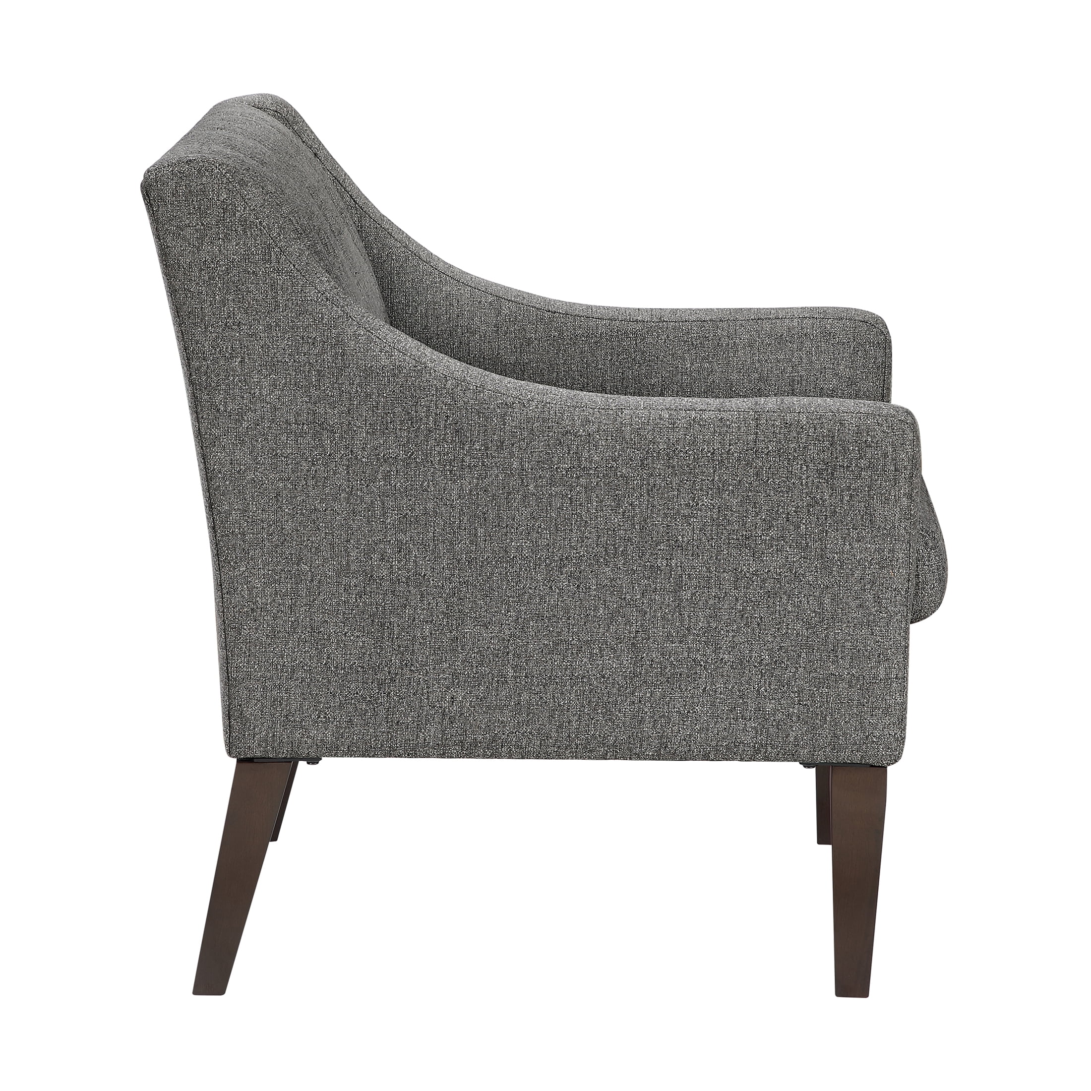OakvillePark Solmera Textured Fabric Accent Chair, Dark Gray