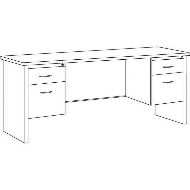 Lorell Fortress Modular Series Desk - 72