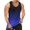 thumbnail image 5 of VBVC No Boundarie Men's Plus Summer Gradient Tank Tops,Sleeveless Muscle Shirts,Beach Vacation Workout Vests For Men,Multicolor,S-4XL, 5 of 6