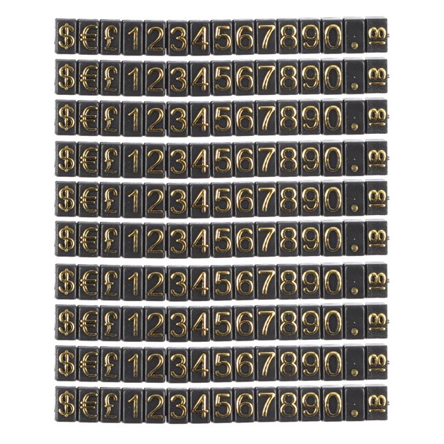 Weiweiguan 10pcs Price Label Display Sign Number Display Price Tags Shop Price Display Tags