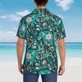 thumbnail image 6 of Xecao Lephants in the Jungle print Hawaiian shirt - a stylish short-sleeve button-down for men, perfect for casual beach and tropical outings., 6 of 9