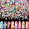 thumbnail image 1 of PAGOW 200 piezas de 0.236 in Lollipop Nail Charm Colorido Caramelo Mini Azúcar Nail Art 3D Acrílico Decoraciones Kawaii Accesorios Dulce Navidad San Valentín Regalo de Cumpleaños para Mujeres Adolesce, 1 of 5