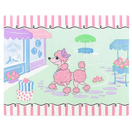 Pink Poodle In Paris Damask French Eiffel Tower Childrens Party