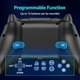 thumbnail image 3 of Switch Pro Controller for Switch/Steam/PC/IOS/Android,PC Controller Wireless with 11 Light Mode/Hall Effect Joysticks/Trigger/Programmable/Vibration/Turbo/Wakeup-Black, 3 of 9