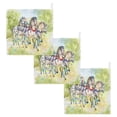thumbnail image 7 of SKYSONIC Horse Carriage Outdoors Baby Muslin Washcloths Face Towel, 3 PCS Watercolor Burp Cloths Cotton Wipes Infant Wash Cloth for Newborn Boys Girls 12"x12", 7 of 7