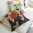thumbnail image 5 of rose butterflies fencelinen throw pillowcase decoration pillowcase gifting preferred 20x20 inch cushion cover 4 sets sofa pillowcase sofa bedroom living room car, 5 of 8