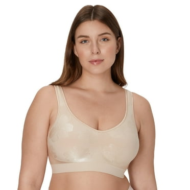 Bali Comfort Revolution ComfortFlex Fit Shaping Wireless Bra Almond Tropic L Women's