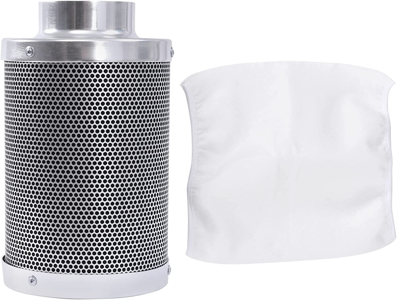 FETCOI 4 Inch Air Carbon Filter Smelliness Control with Charcoal for