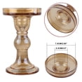 thumbnail image 4 of Juego de portavelas BTGLLAS de vidrio ámbar, 6 piezas, Navidad, 4 of 6