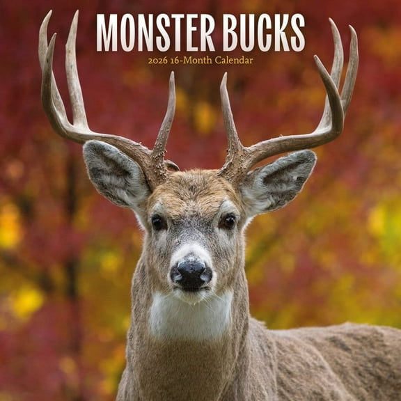 Carousel Calendars, Monster Bucks 2026 Wall Calendar