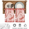 thumbnail image 5 of Red Crane Silhouette Kitchen Towels Set of 3, Modern Abstract Flowers Botanical Absorbent Dish Towels for Kitchen, Microfiber Hand Towel, Quick Drying Tea Towel for Cleaning Decorative Dishcloths, 5 of 7