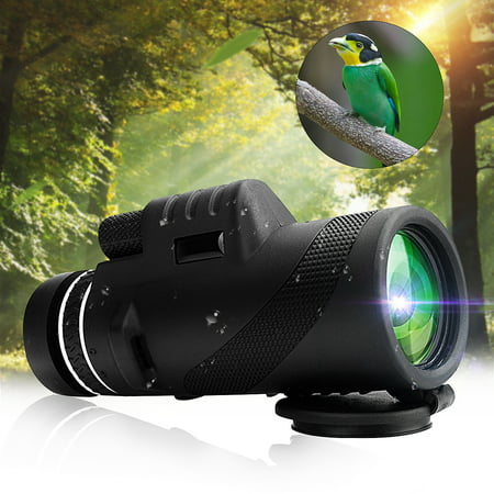 40X60 HD Portable Monocular Telescope Day Night Vision Dual Focus Optical Zoom Waterproof For Hiking Camping Hunting Sightseeing