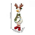 thumbnail image 2 of Christmas Resin Duck Statue With Reindeer Antlers And Light String Scarf, Tabletop Xmas Home Decor, 2 of 6