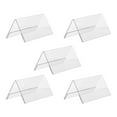 thumbnail image 4 of Soimiss 5Pcs Clear Acrylic Place Cards Name Display Rack Double Side Tent Shaped Holders, 4 of 8