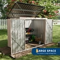 thumbnail image 1 of Trash Can Enclosure Outdoor – 3x6 FT Metal Garbage Can Storage Unit with Lockable Lid, Weather-Resistant Patio Organizer for 2 Cans, 1 of 8
