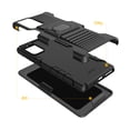 thumbnail image 5 of Samsung Galaxy Note 20 Case, with Tempered Glass Screen Protector Belt Clip Holster Defender Rugged Shock Proof Armor Heavy Protection Phone Cover w/ Magnetic Mount Plate [Black], 5 of 7