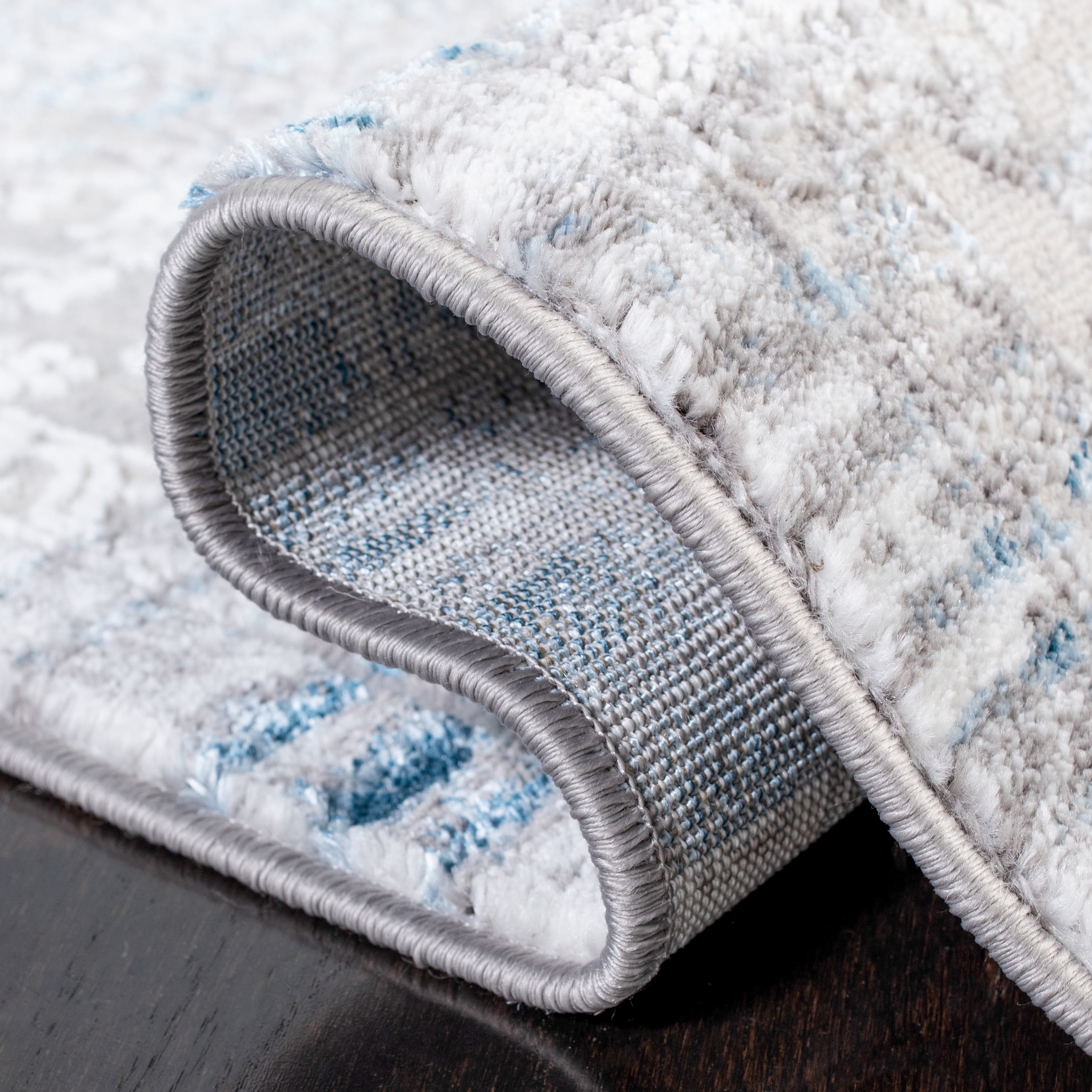 SAFAVIEH Amelia Wessex Abstract Area Rug, Gray/Blue, 4'5" x 6'5"