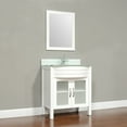 thumbnail image 2 of Elite 30" Single Modern Bathroom Vanity in White with White Glass Top without Mirror, 2 of 5