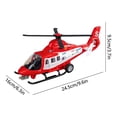 thumbnail image 6 of Inertia Helicopter Toy with Lights & Sounds, Military Transport Airplane Model for Boys, Realistic Simulation Chopper with Music & Flash, Kids’ Push-and-Go Aircraft Toy Red, 6 of 6