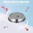 thumbnail image 3 of 2 Pcs Couvercle de Barbecue en Acier Inoxydable Rond pour Fondre le Fromage et Couvercle de Cuiseur Vapeur pour Gril Plancha et Autres Grils à Fumer 20Cm, 3 of 5