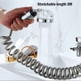 thumbnail image 4 of Faucet Shower Head Kitchen Mounted Spray Nozzle Sink Bathing Pipe Converter Tap Extension Replacement Plastic Hanging Sprayer Tool with Diverter Type 1, 4 of 9