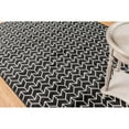 thumbnail image 2 of Trans-Ocean Imports LAU80731848 7 ft. 10 in. x 9 ft. 10 in. Liora Manne Luna Chevron Indoor Wilton Woven Rectangle Rug - Black, 2 of 7