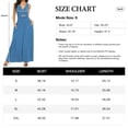 thumbnail image 4 of Asklazy Women Sleeveless Deep V Neck Loose Plain Long Maxi Casual Dress,Mother's Day,L,Light blue, 4 of 13